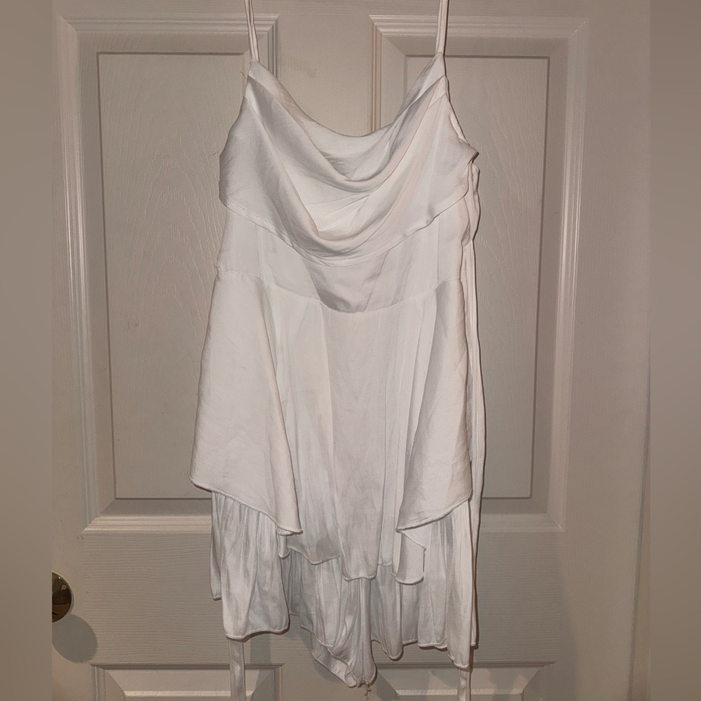 White Flowy Romper